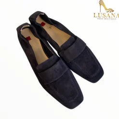 Women Högl Hogl Navy Suede Loafer