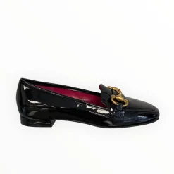 Women Le Babe Black Patent Loafer