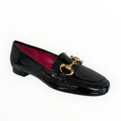 Women Le Babe Black Patent Loafer