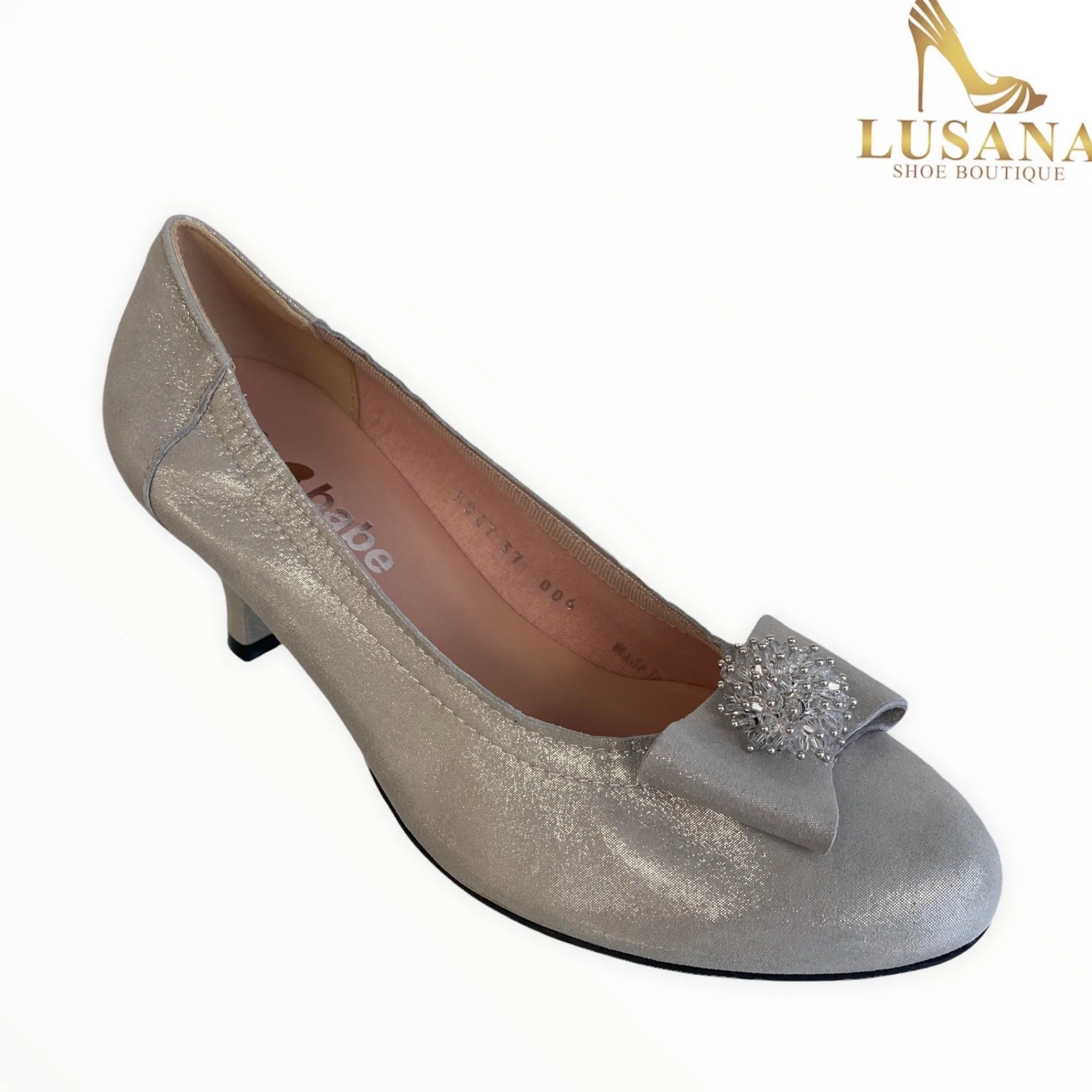 Women Le Babe Luce Grigio Court Shoe (Style 3047)