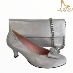 Women Le Babe Luce Grigio Court Shoe (Style 3047)