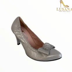 Women Le Babe Luce Grigio Court Shoe