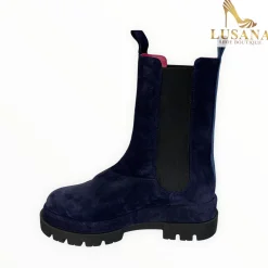 Women Le Babe Navy Suede Boot