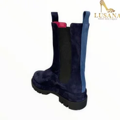 Women Le Babe Navy Suede Boot