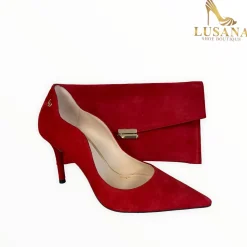 Women LODI Ante Opera Red Clutch Bag