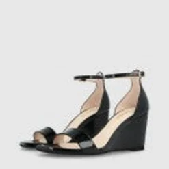 Women LODI Lismer Black Wedge Sandal