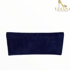 Women LODI Navy Suede Clutch Bag