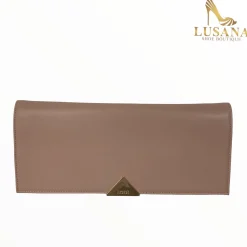 Women Lusana Shoe Boutique Lodi Nude Clutch Bag