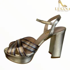 Women LODI Titur Gold Platform Sandal