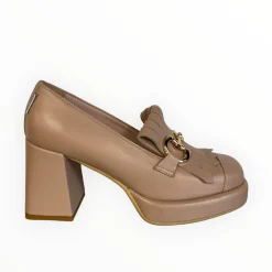 Women Marco Moreo Beige Platform Shoe