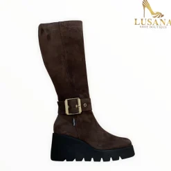 Women Marco Moreo Brown Suede Boot