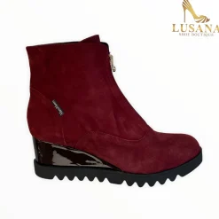Women Marco Moreo Chiara Burgundy Ankle Boot