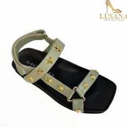 Women Marco Moreo Green Sandal With Stars