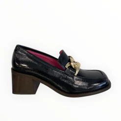 Women Marco Moreo Liverpool Patent Block Heel Loafer