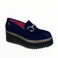 Women Marco Moreo Navy Platform Shoe