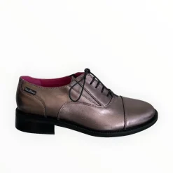 Women Marco Moreo Pewter Leather Brogue