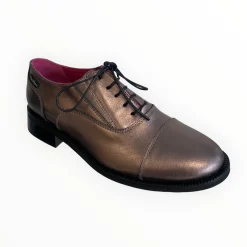 Women Marco Moreo Pewter Leather Brogue