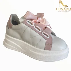 Women Marco Moreo White And Pink Trainer