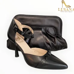 Women Marian Black Clutch Bag