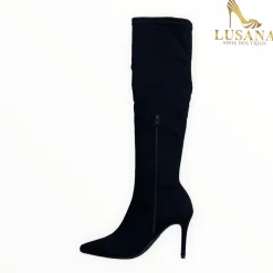 Women Marian Black Stretch Over The Knee Boot