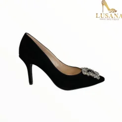 Women Marian Black Suede Shoe