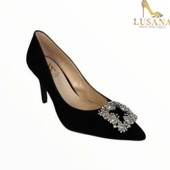 Women Marian Black Suede Shoe