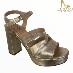 Women Marian Champagne Platform Sandal