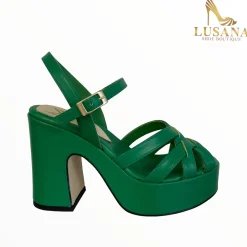 Women Marian Green Platform Sandal