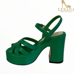Women Marian Green Platform Sandal