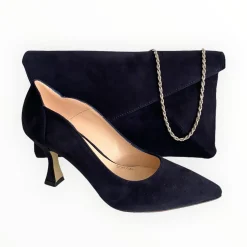 Women Marian Navy Suede Shoe