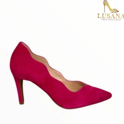 Women Marian Pink Suede Court Shoe