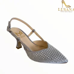 Women Marian Silver Grey Slingback