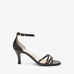Women NeroGiardini Black Ankle Strap Sandal