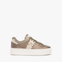 Women NeroGiardini Bronze Leather Trainer