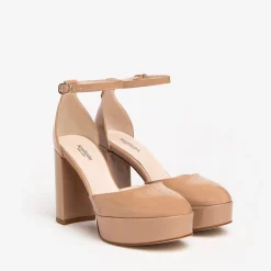 Women NeroGiardini Nude Platform Shoes
