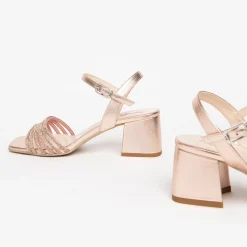 Women NeroGiardini Rose Gold Sandal