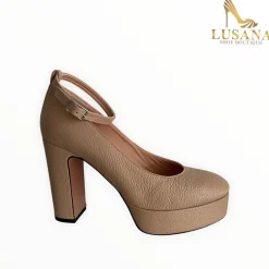 Women Oxitaly Nude Platform Shoe