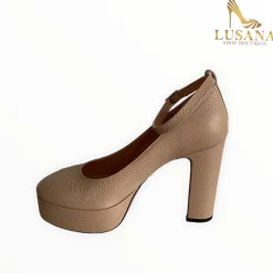 Women Oxitaly Nude Platform Shoe