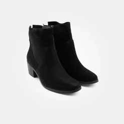 Women Paul Green Black Suede Ankle Boot