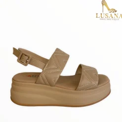 Women REPO Beige Wedge Sandal