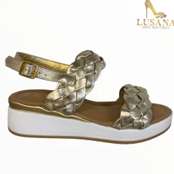 Women REPO Gold Wedge Sandal
