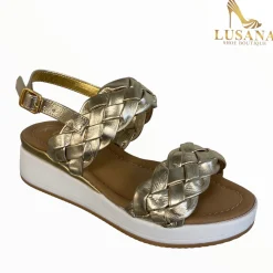 Women REPO Gold Wedge Sandal