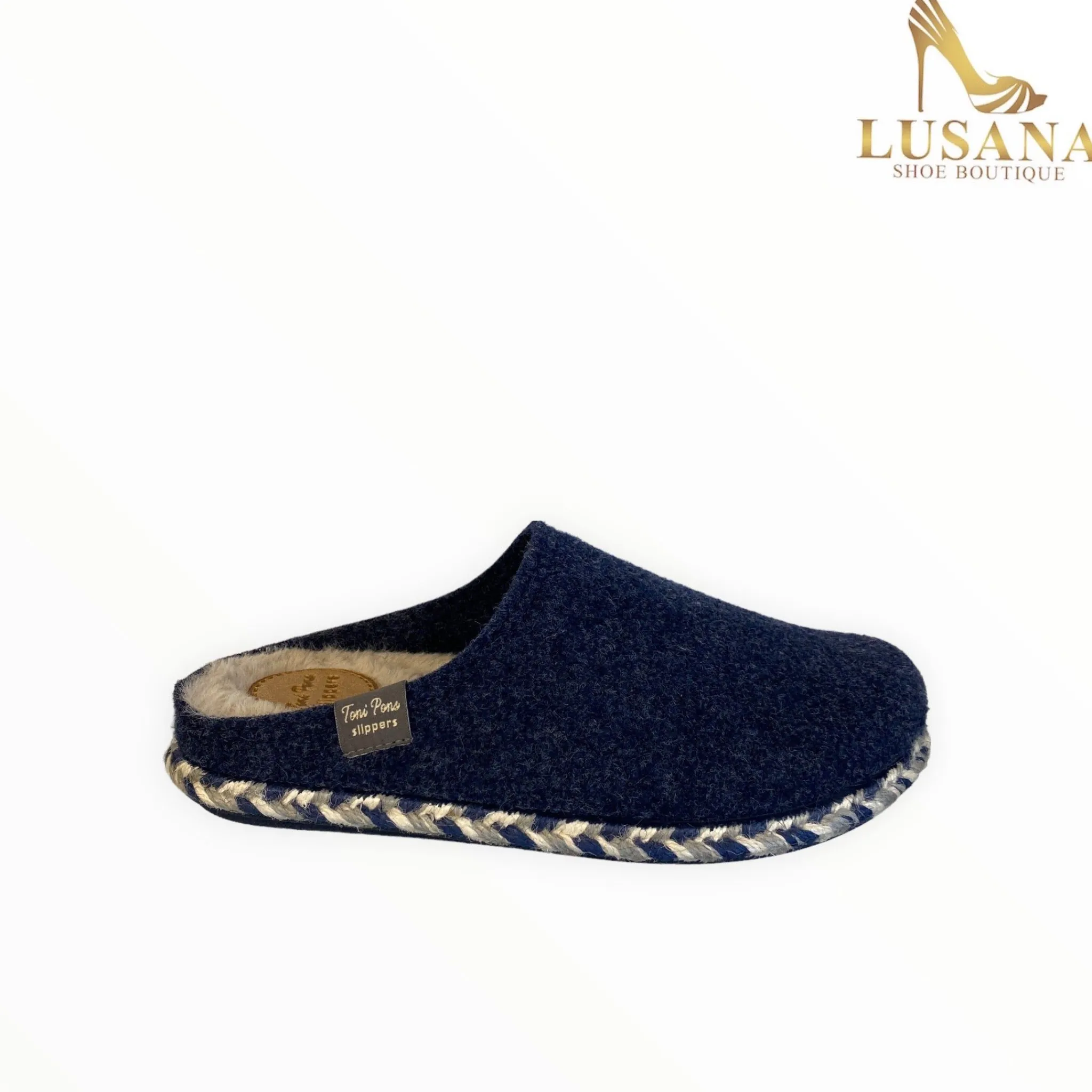 Women Toni Pons Navy Delfi-Fp Slipper
