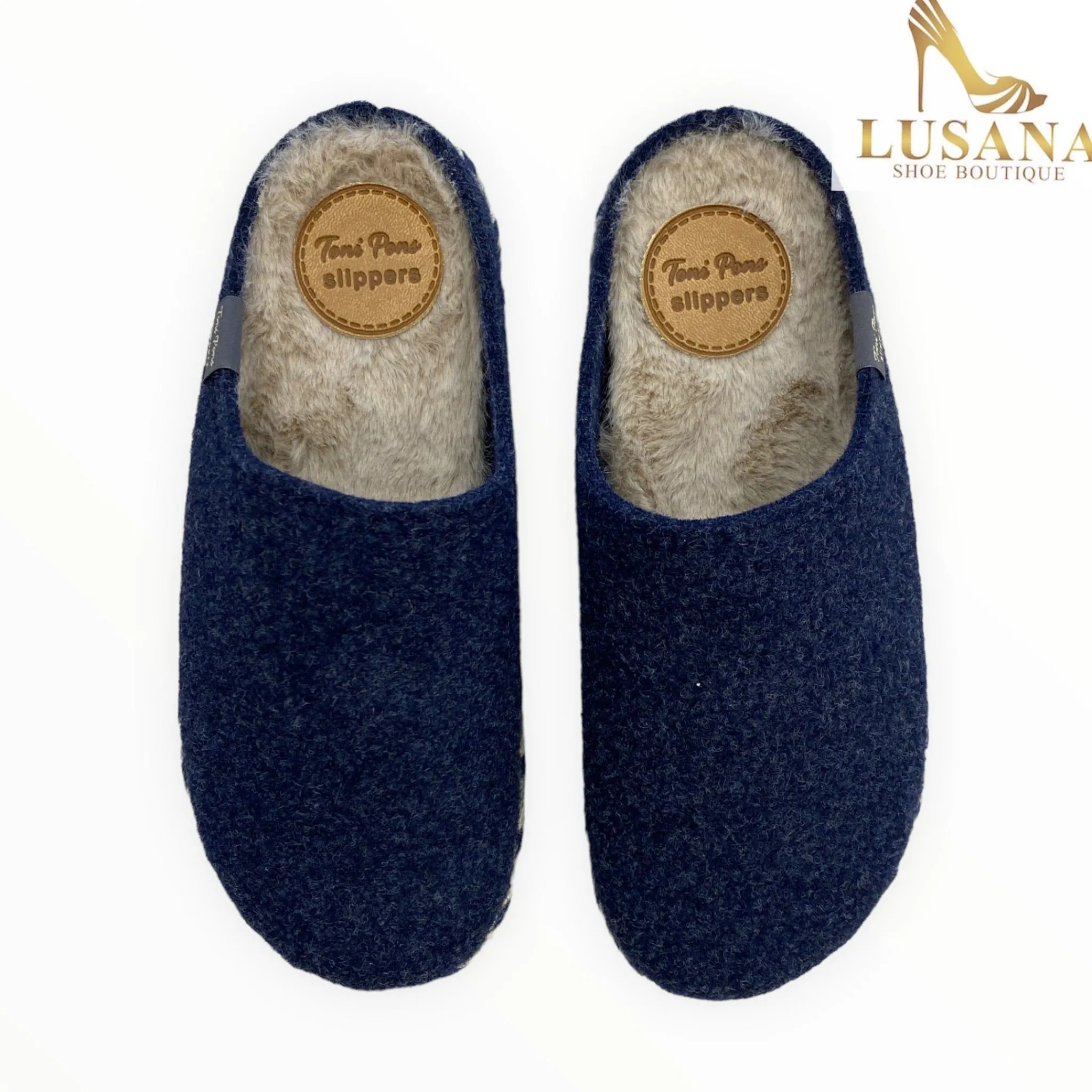 Women Toni Pons Navy Delfi-Fp Slipper
