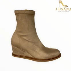 Women Lusana Shoe Boutique Viguera Sand Wedge Boot