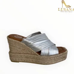 Women VIGUERA Silver Espadrille