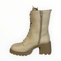 Women Wonders Gigi Cream Block Heel Boot