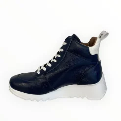 Women Wonders Navy Hi Top Trainer