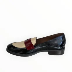 Women Wonders Robin Black & Cream Loafer